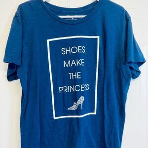 Disney Store Shoes Make The Princess Shirt Blue Tee‎ Size 2XL